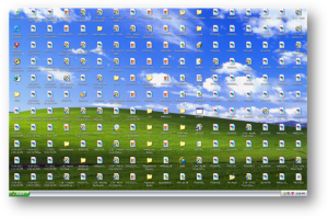 Cluttered desktop