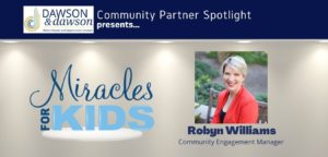 Community Partner Spotlight: Miracles for Kids, Robyn Williams, Community Engagement Manager