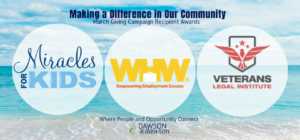 March Giving Campaign Recipient Awards